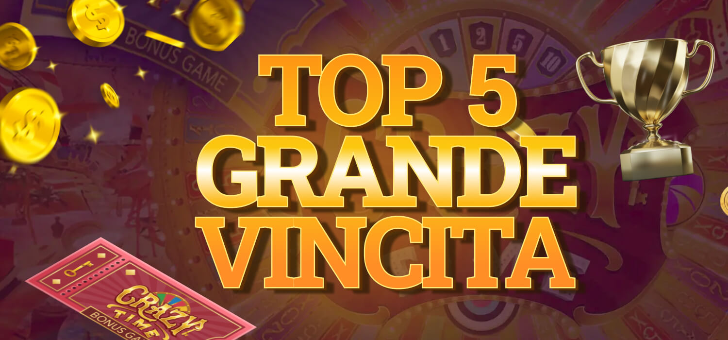 top 5 grande vincita