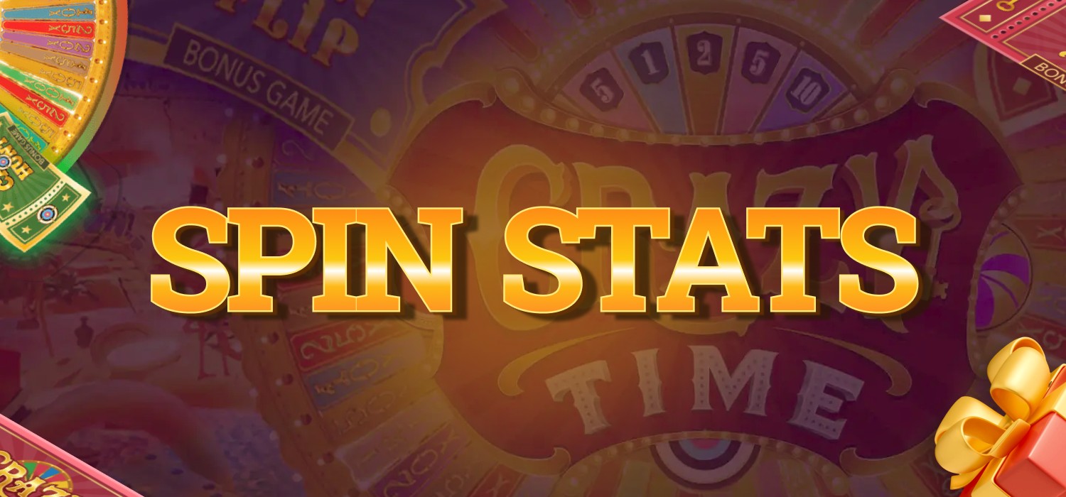 Crazy Time spins stats at simulator