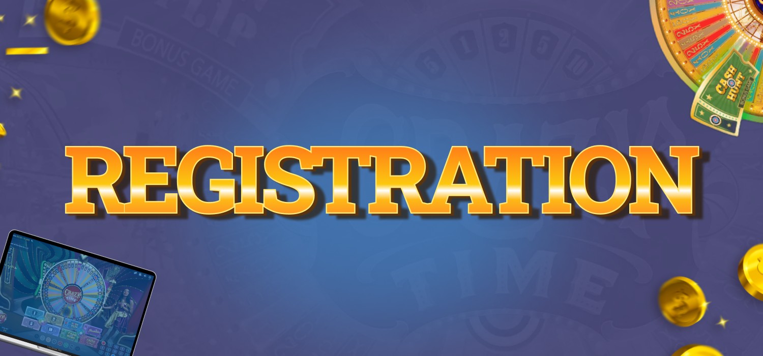 registration at up-x for playing crazy time