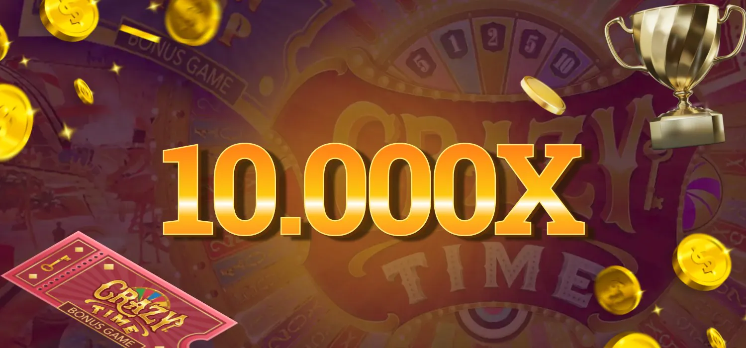 moltiplicatore 10000x crazy time