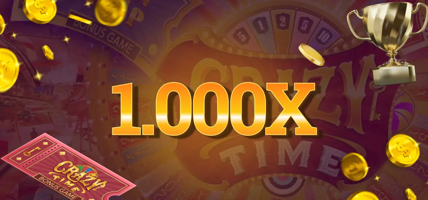 moltiplicatore 1000x crazy time