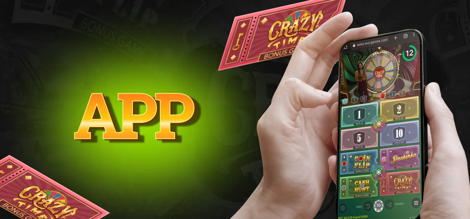 WinWin application for Crazy Time