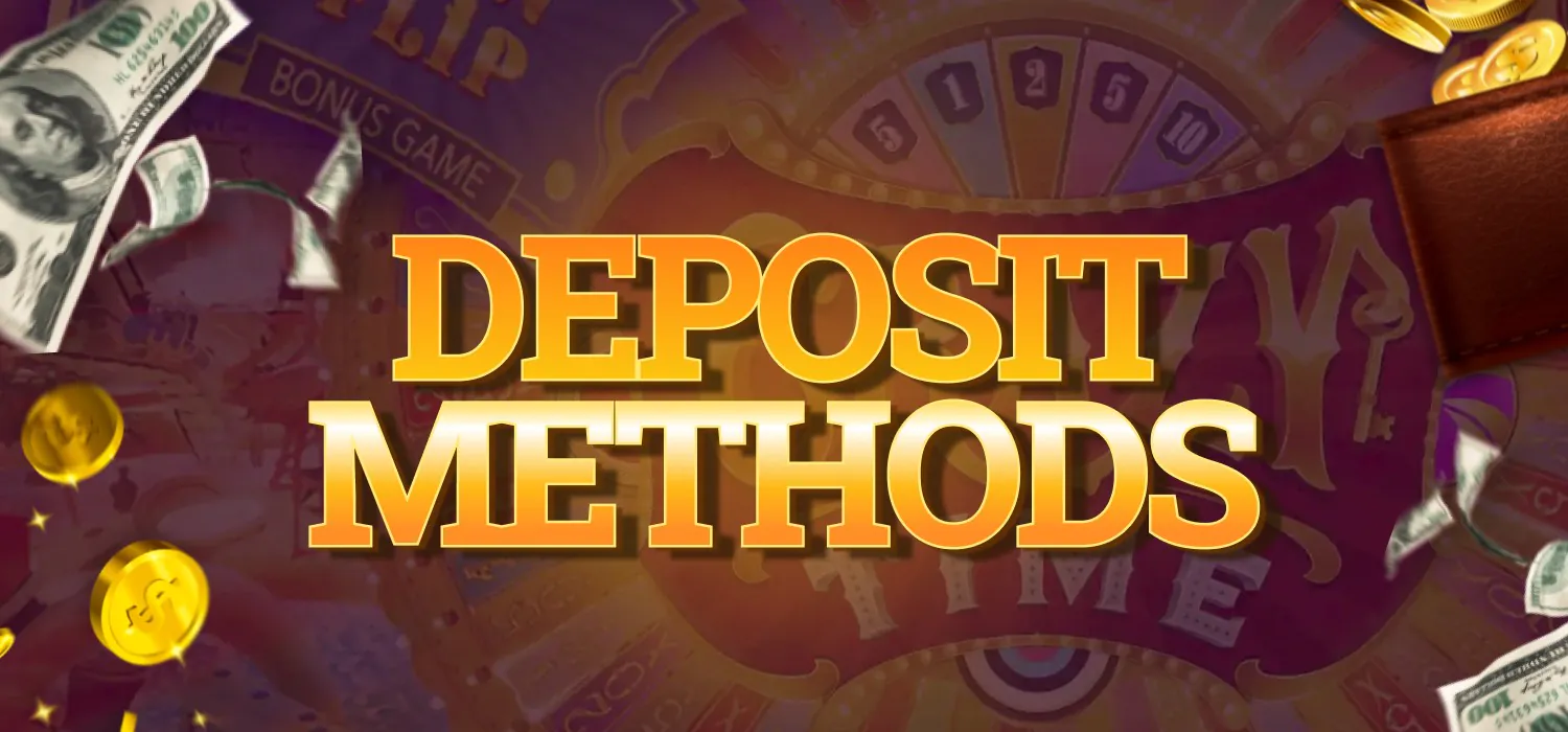 posiible deposit methods for playing crazy time