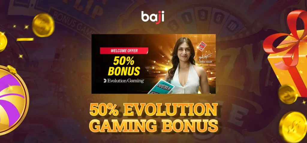 Baji999 casino welcome bonus